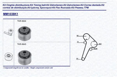 MAGNETI MARELLI 341310381101 -  Комплект ремня ГРМ